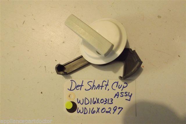 KENMORE DISHWASHER WD16X0313  WD16X0297 det shaft, cup  used part