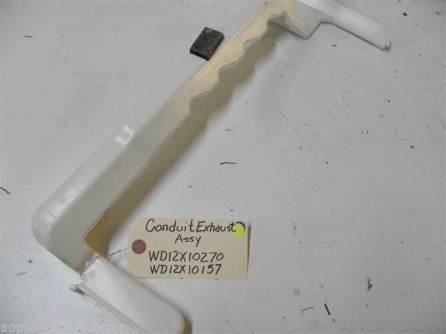 GE DISHWASHER WD12X10270 WD12X10157 CONDUIT EXHAUST USED PART ASSEMBLY