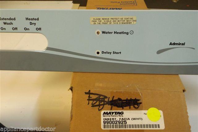 ADMIRAL DISHWASHER 99002925 INSERT- FA NEW IN BOX