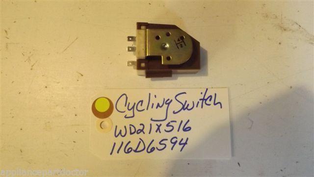 GE DISHWASHER wd21x516  116d6594  cycling switch used part