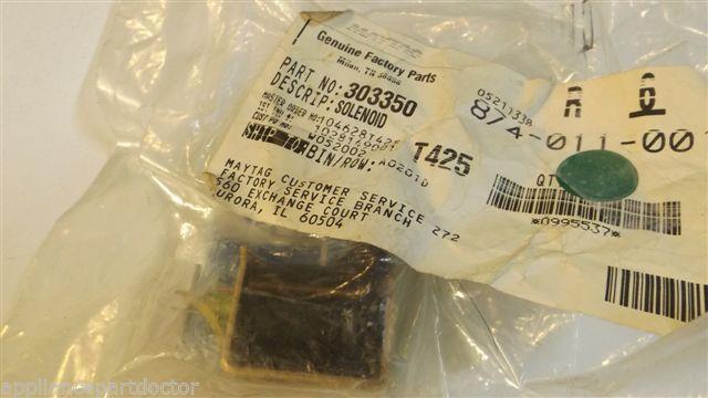 MAYTAG WHIRLPOOL DRYER 303350 Solenoid   NEW IN BAG