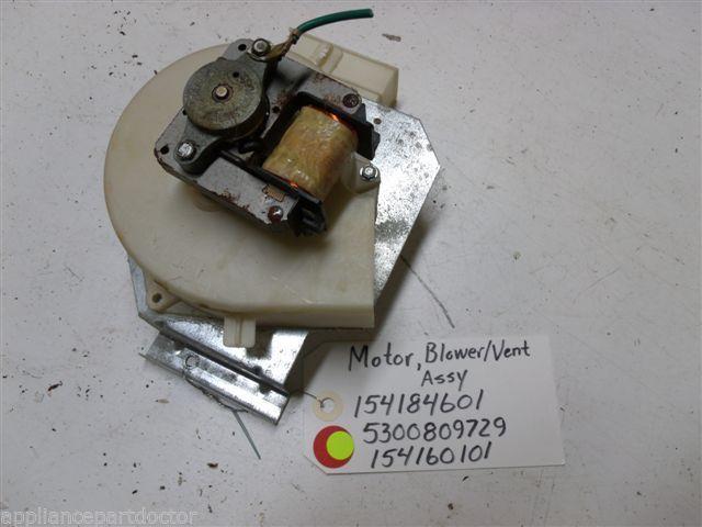 FRIGIDAIRE DISHWASHER 154184601 5300809729 154160101 MOTOR BLOWER W/ VENT USED