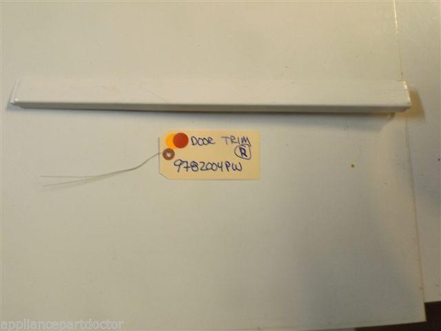 KITCHENAID STOVE 9782004PW Trim, Door-right (white) used part
