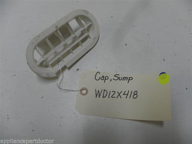 GE DISHWASHER WD12X418 SUMP CAP USED PART ASSEMBLY