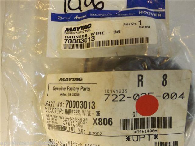 Maytag Jade Gas Stove  70003013  Harness, Wire  36   NEW IN BOX
