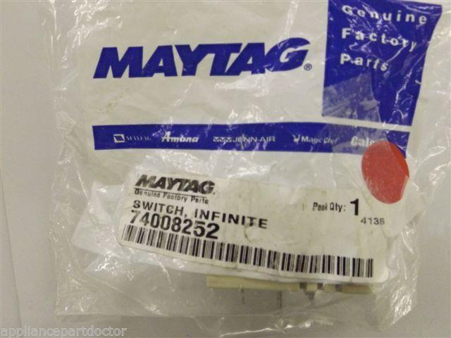 Maytag Jenn Air Stove  74008252  Switch, Infinite   NEW IN BOX