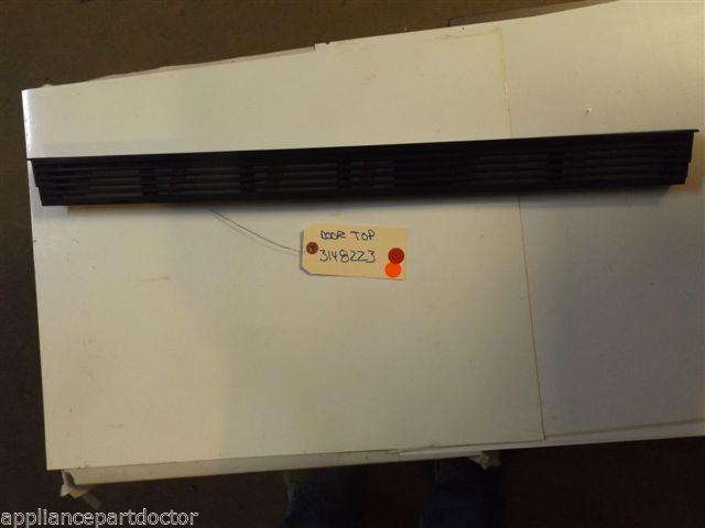 WHIRLPOOL STOVE 3148223 Top, Door (black)  USED PART