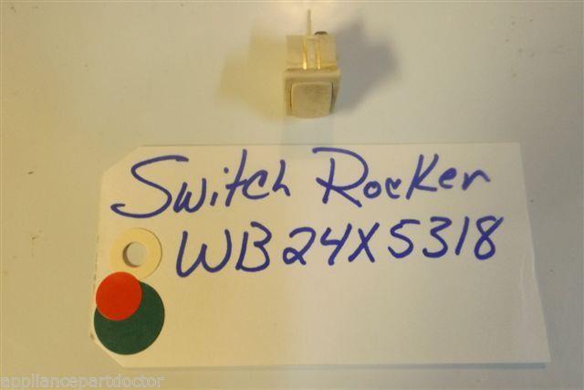 GE STOVE WB24X5318 Switch - Rocker Almond  used part