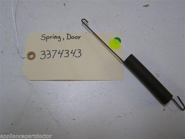 WHIRLPOOL DISHWASHER 3374343 DOOR SPRING USED PART ASSEMBLY