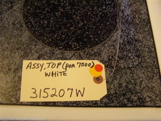 Amana STOVE  315207W  Assy, Top (por7500 White)  used