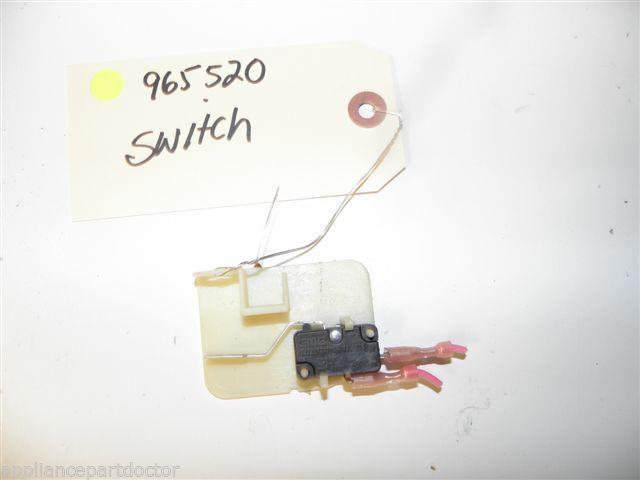 WHIRLPOOL ROPER DISHWASHER 965520 SWITCH USED PART ASSEMBLY