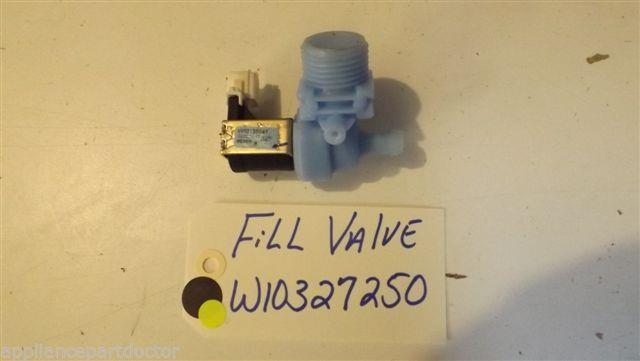 WHIRLPOOL DISHWASHER W10327250 Fill Valve used part