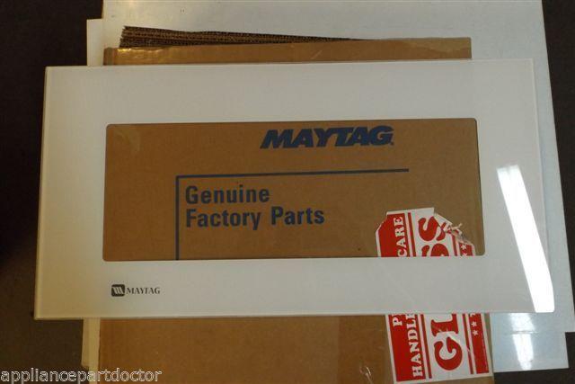 MAYTAG MICROWAVE 53001005 GLASS DOOR WHT   NEW IN BOX