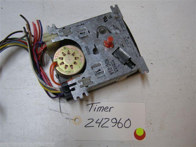 KITCHEN AID DISHWASHER 242960 TIMER 115 V 60 HZ USED PART ASSEMBLY