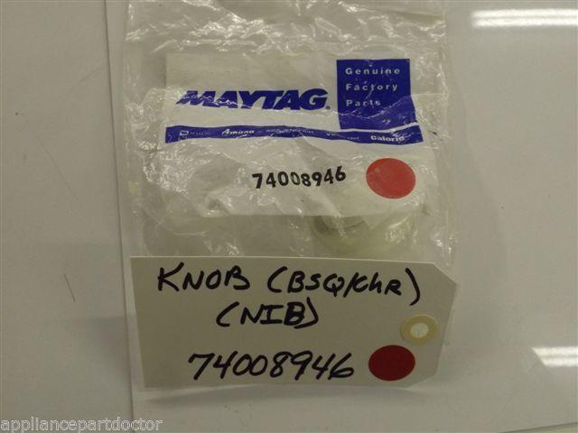 Maytag Stove  74008946  Knob (bsq/chr)  NEW IN BOX