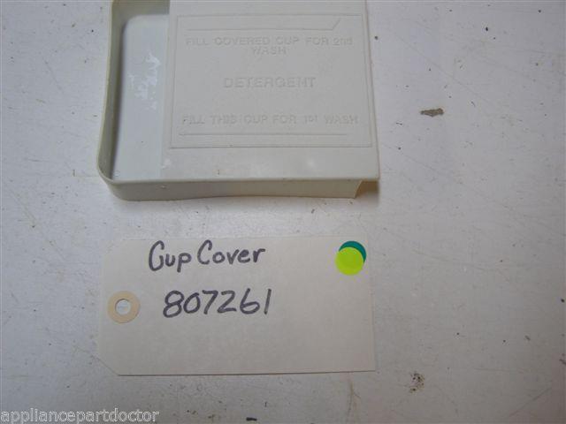 SEARS ROEBUCK DISHWASHER 807261 CUP COVER USED PART ASSEMBLY