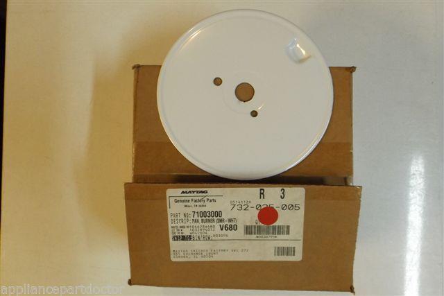 MAYTAG STOVE 71003000 PAN BURNER SMR WHT. NEW IN BOX