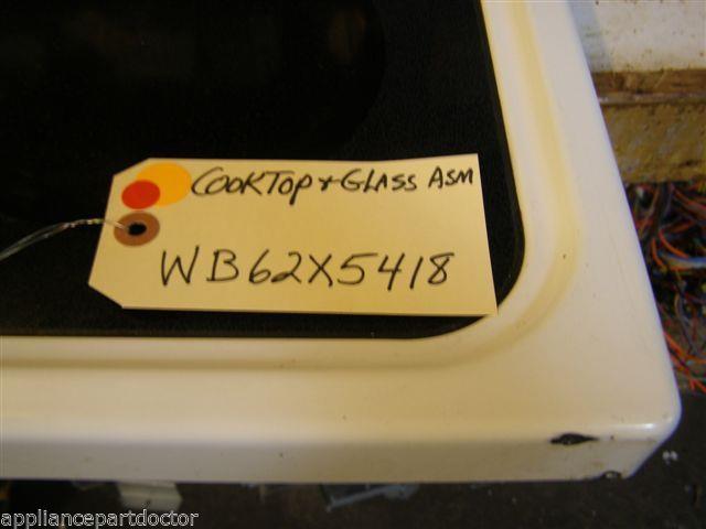 GE Stove  WB62X5418  Cooktop & Glass Asm Marks from use  used