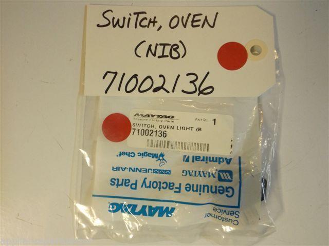Maytag Magic Chef Gas Stove  71002136  Switch, Oven  NEW IN BOX