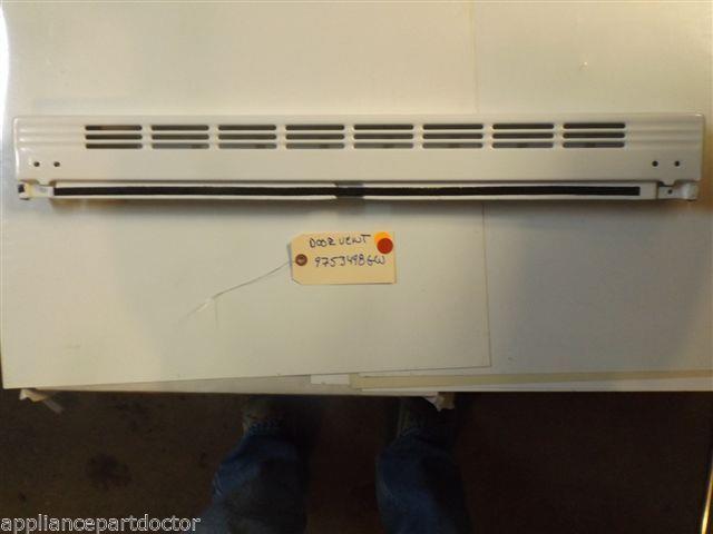 KITCHENAID STOVE 9753498GW Vent, Door (white) USED PART