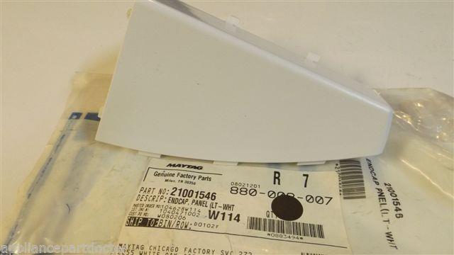 MAYTAG WHIRLPOOL WASHER 21001546 End Cap  NEW IN BAG