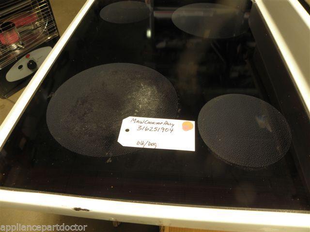 Frigidaire STOVE 316251904 Main Top Assy black/bisque USED PART