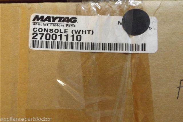 maytag washer 27001110 console wht. NEW IN BOX