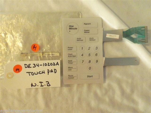 SAMSUNG MICROWAVE DE34-10202A  TOUCHPAD   NEW IN BAG