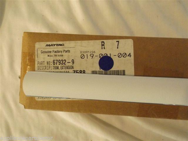 ADMIRAL BOSCH REFRIGERATOR 67932-9 Trim, Extension (lwr - Wht)     NEW IN BOX