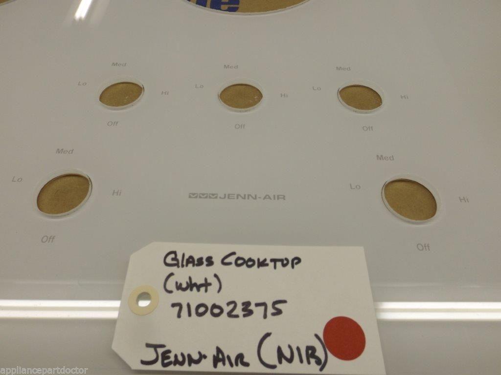 Jenn Air Stove 71002375 Glass Cooktop (wht)  NEW IN BOX