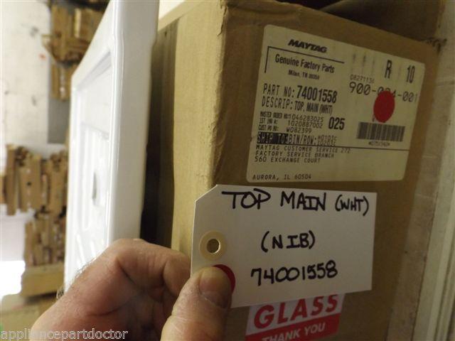 Maytag Stove 74001558 Top, Main (wht)  NEW IN BOX