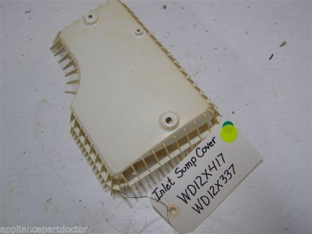 GE DISHWASHER WD12X417 WD12X337 INLET SUMP COVER USED PART ASSEMBLY