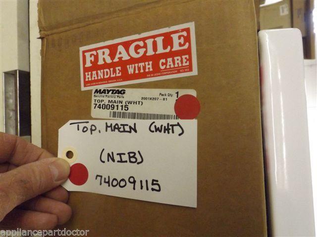 Maytag Stove 74009115 Top, Main (wht) NEW IN BOX