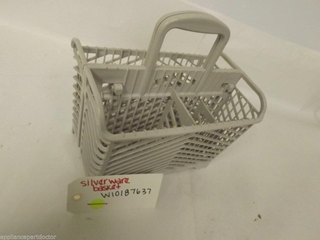 WHIRLPOOL DISHWASHER W10187637 SILVERWARE BASKET USED
