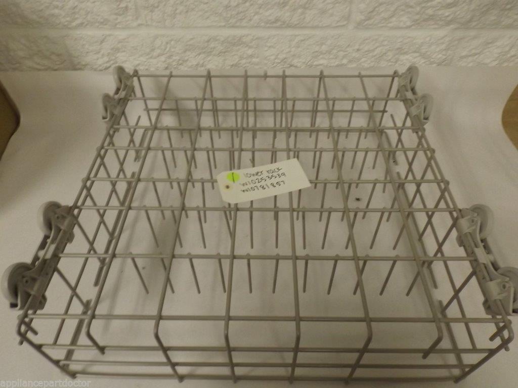 KENMORE WHIRLPOOL DISHWASHER W10253539 W10781857 LOWER RACK  USED