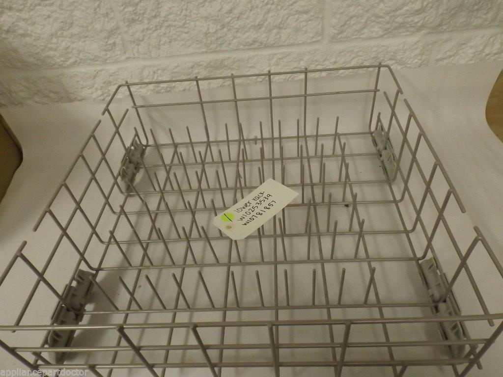 KENMORE WHIRLPOOL DISHWASHER W10253539 W10781857 LOWER RACK  USED