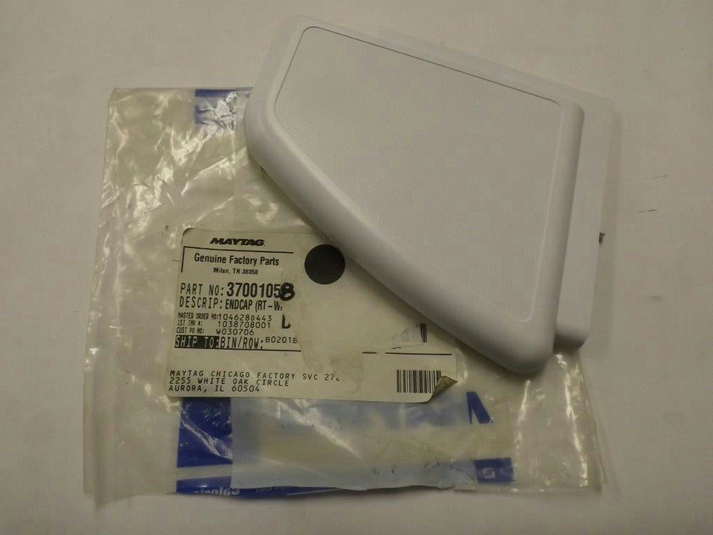 MAYTAG WHIRLPOOL WASHER 37001058 END CAP RT NEW