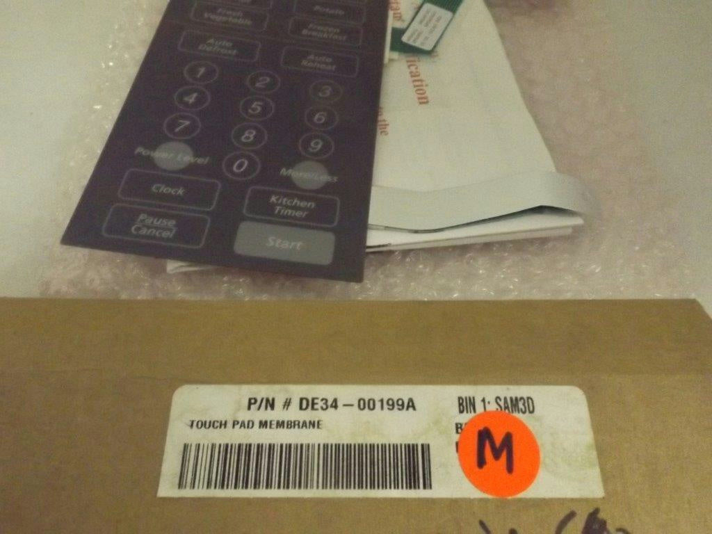 SAMSUNG MAYTAG MICROWAVE DE34-00199A TOUCH PAD MEMBRANE NEW
