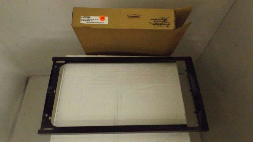 MAYTAG WHIRLPOOL MICROWAVE R9900257 PANEL DOOR BLACK NEW