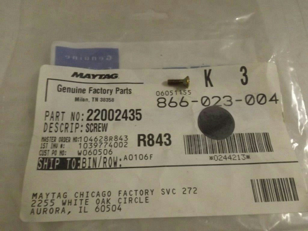 MAYTAG WHIRLPOOL WASHER 22002435 SCREW NEW