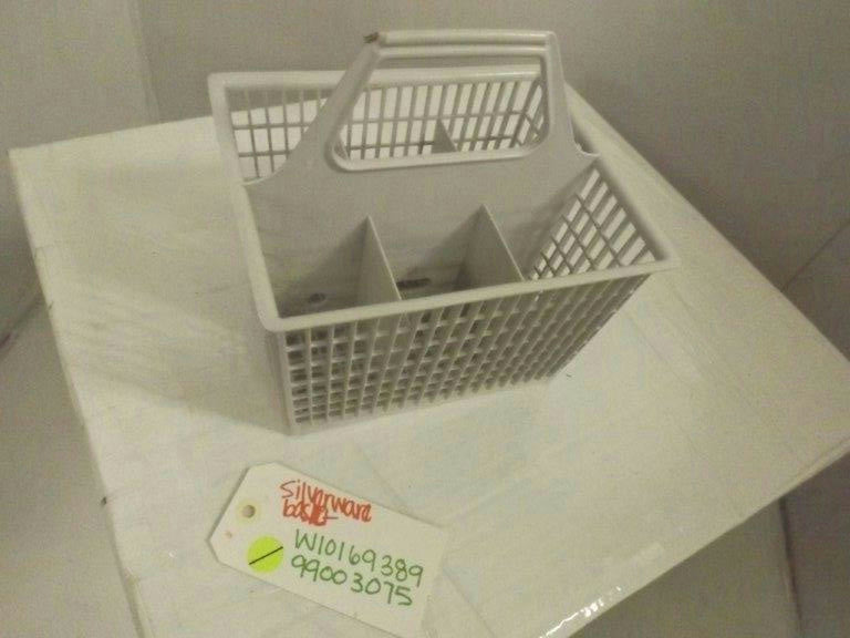 WHIRLPOOL DISHWASHER W10169389 99003075 SILVERWARE BASKET USED