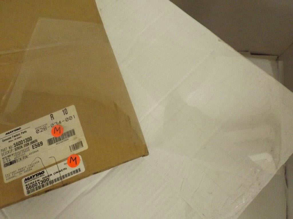 MAYTAG WHIRLPOOL MICROWAVE 56001300 INNER DOOR SCREEN (CLEAR) NEW