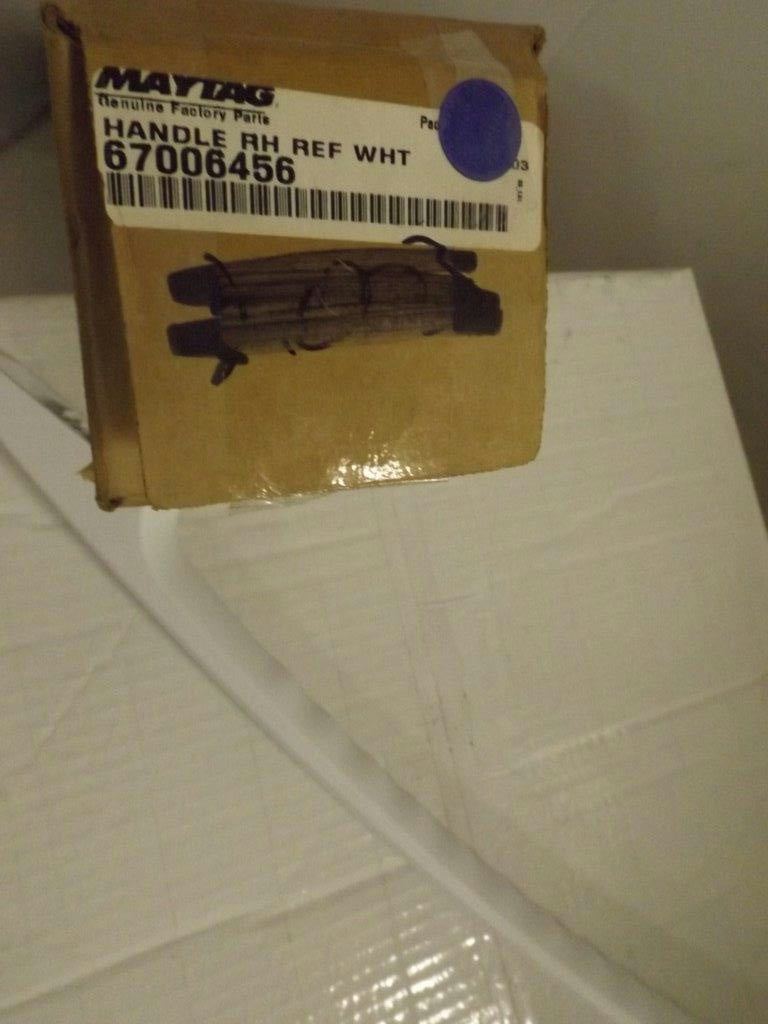 MAYTAG WHIRLPOOL REFRIGERATOR 67006456 RIGHT DOOR HANDLE (WHITE) NEW