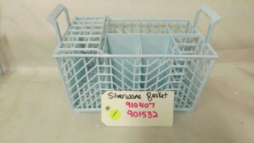 WHIRLPOOL DISHWASHER 910407 901532 SILVERWARE BASKET USED
