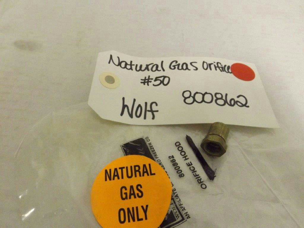 WOLF STOVE 800862 NATURAL GAS ORFICE #50 NEW