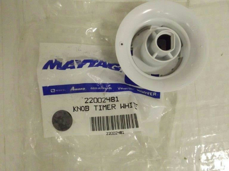 MAYTAG WHIRLPOOL WASHER 22002481 TIMER KNOB (WHITE) NEW