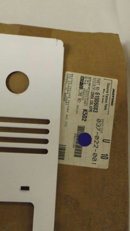 MAYTAG WHIRLPOOL REFRIGERATOR 61006083 COIL COVER NEW