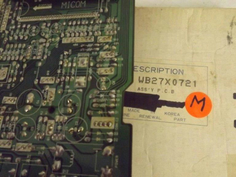 GENERAL ELECTRIC MICROWAVE WB27X0721 DISPLAY LOGIC POWERBOARD NEW