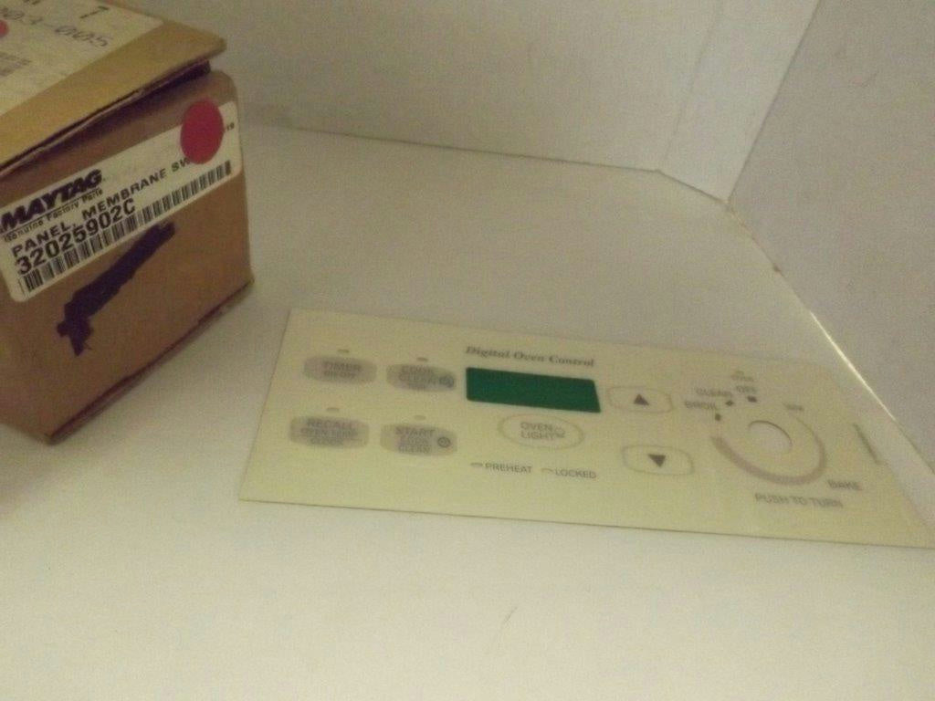 MAYTAG WHIRLPOOL STOVE 32025902C MEMBRANE SWITCH PANEL (BSQ) NEW