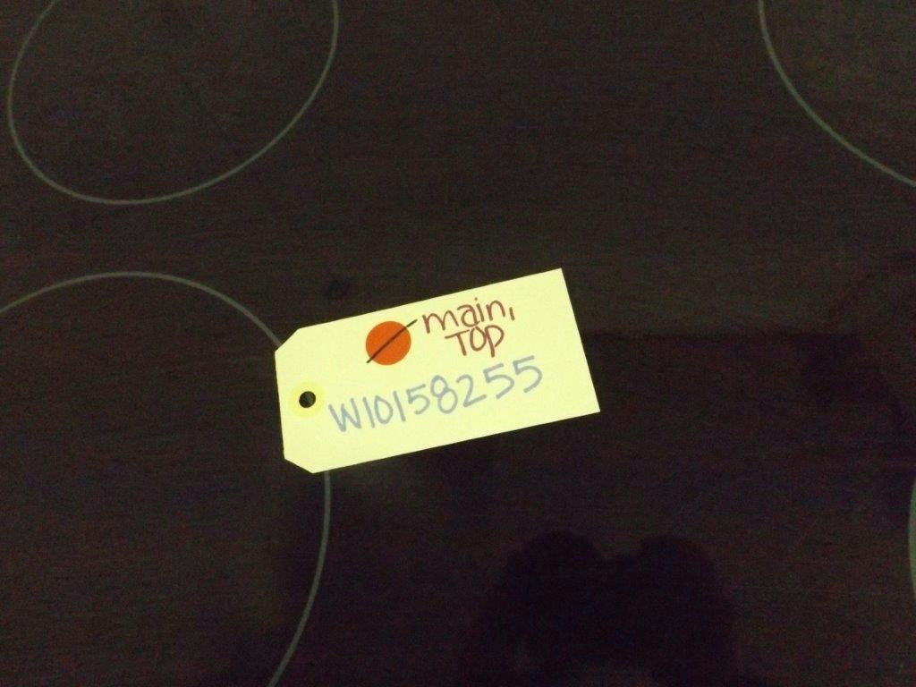 WHIRLPOOL STOVE W10158255 MAIN, TOP (BLACK) USED